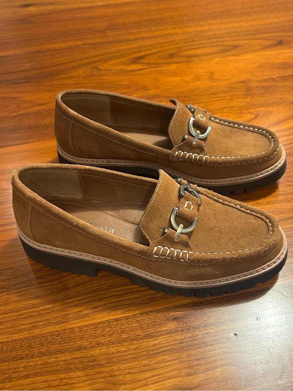 Donald J. Pliner Chestnut Suede Loafers